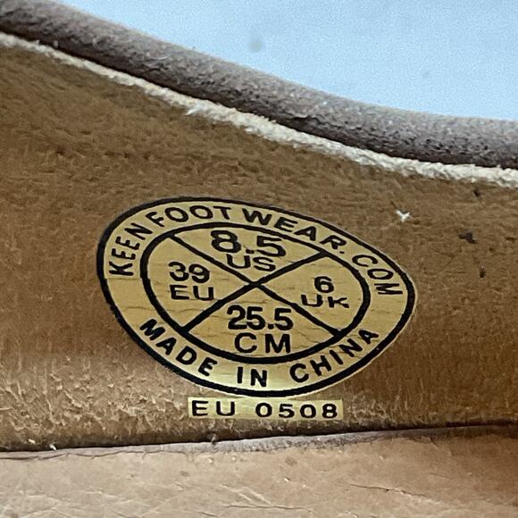 Keen Calistoga Brown Mary Jane Shoes Womens 8.5 Floral Cutout Buckle Strap - Picture 10 of 13